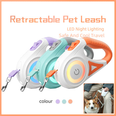 Dog Leash Retractable Leash And Dog Collar Spotlight Automatic Pet Dog Cat Traction Rope For Small Medium Dogs Pet Product - 0 - CJ