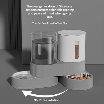 Automatic Pet Water And Food Dispenser In One - 0 - CJ