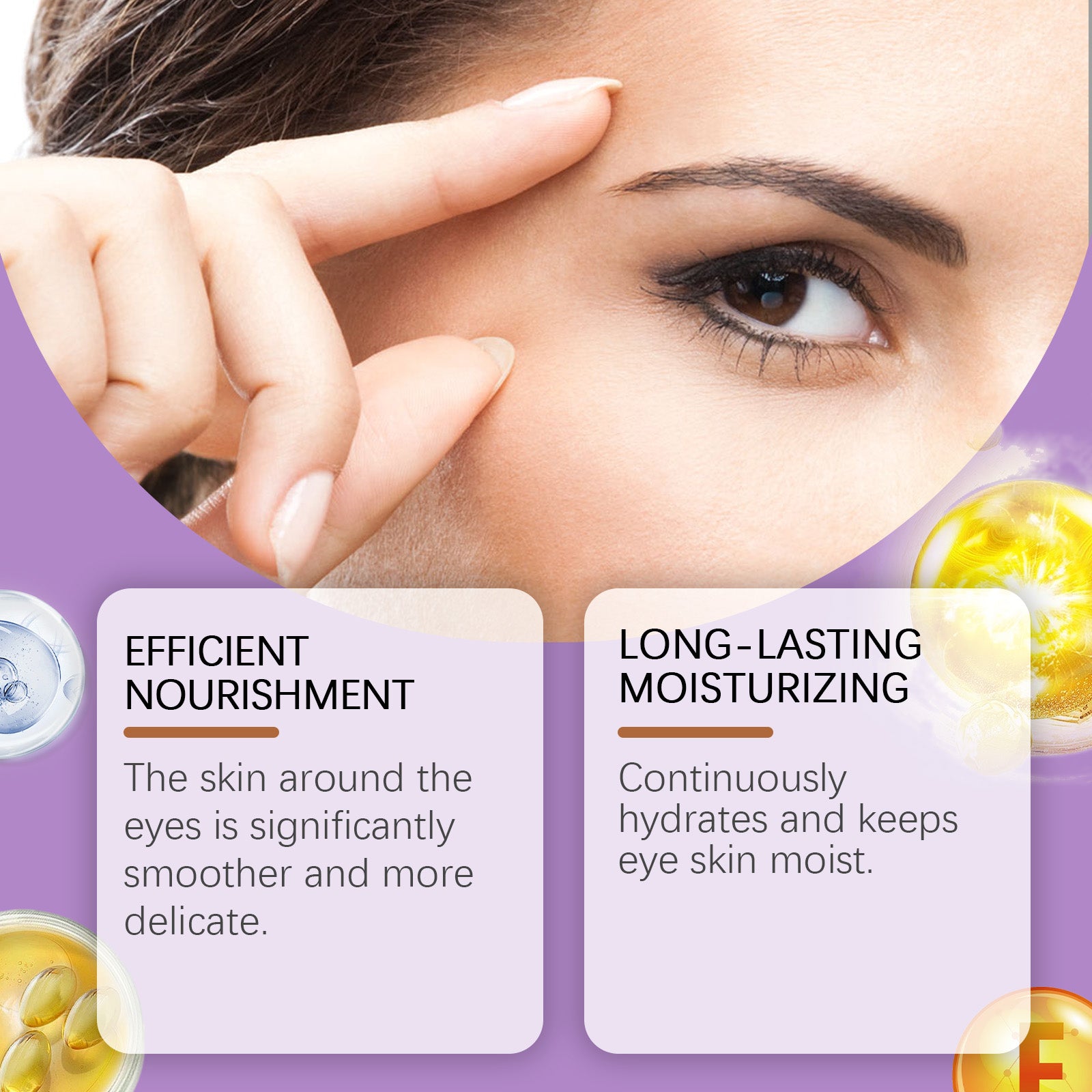 Hoygi Eye Serum Moisturizes Eye Skin Brightening, Hydrating And Moisturizing Daily Massage Treatment Serum - 5 - CJ