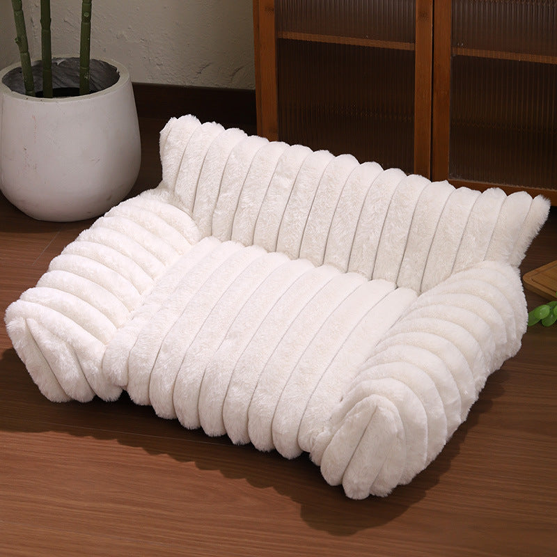 Cat Sofa Rabbit Plush Pet Thickened Large Kennel - 0 - CJ
