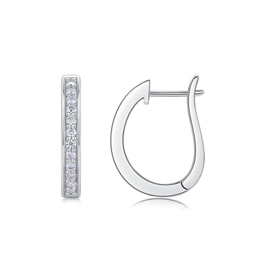 1Morning Dew - Fashionable And Luxurious Diamond Jewelry Set With Moissanite S925 Sterling Silver And Platinum - plated Stud Earrings Prohibit TikTok sales - 5 - cjdropshipping
