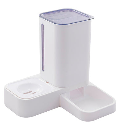 Pet Automatic Water Storage Double Plastic Pet Bowl - 0 - CJ