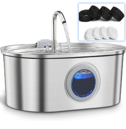 Water Feeder Stainless Steel Pet Water Dispenser - 0 - CJ