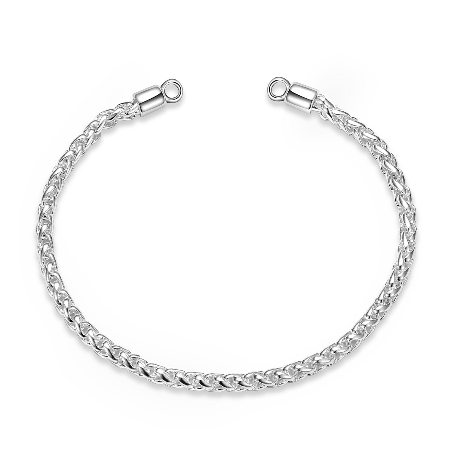 S925 Sterling Silver Basic Keel Chain Without Buckle Hollow Single Chain Bracelet Diy Accessories - 4 - CJ