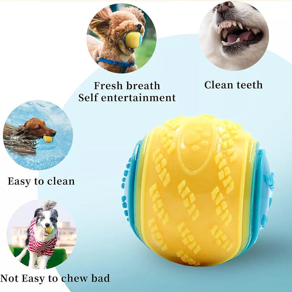 Scooby-Doo Durable Squeaky Set Of 8 Dog Balls For Teeth Cleaning Interactive UK