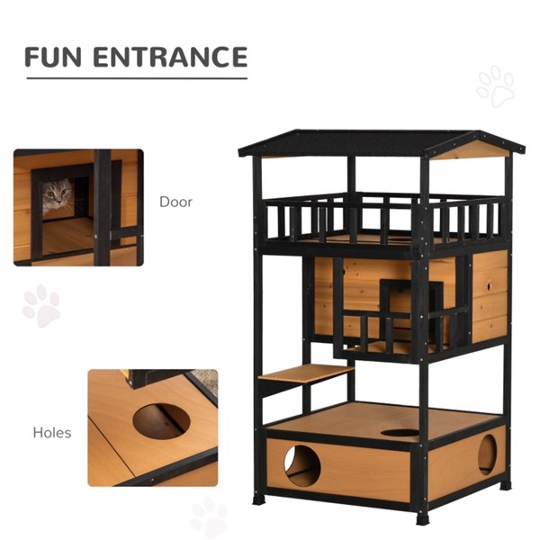 Cat House, Wooden Cat House Amazon Shipping, WalMart Banned, No Shipping On Weekends - 5 - CJ