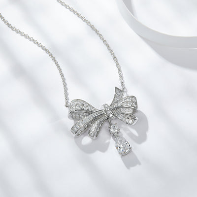 1Butterfly - A Fashionable And Luxurious Diamond Jewelry Pendant Set With Moissanite S925 Sterling Silver And Platinum Plating Prohibit TikTok sales - 5 - cjdropshipping