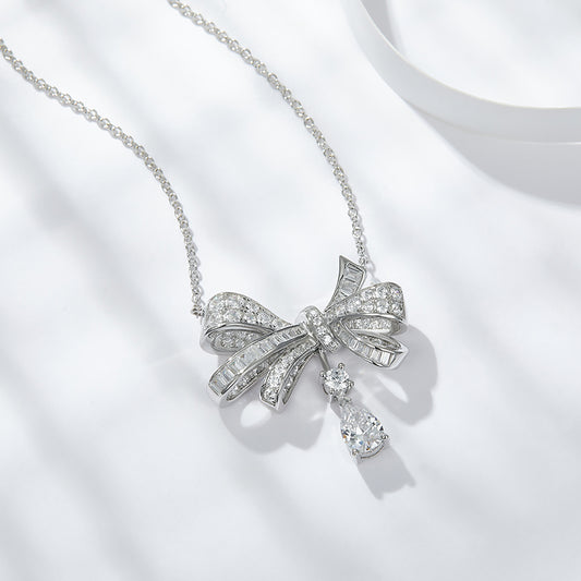 1Butterfly - A Fashionable And Luxurious Diamond Jewelry Pendant Set With Moissanite S925 Sterling Silver And Platinum Plating Prohibit TikTok sales - 5 - cjdropshipping