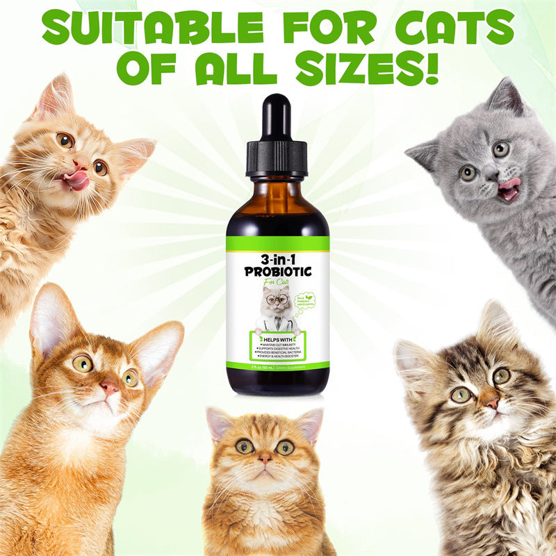 3 - in - 1 Probiotics For Cats With Prebiotic And Enzymes - 0 - CJ