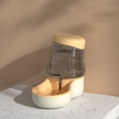 Pet Cat Dog Feeder Automatic Water Dispenser - 0 - CJ - Yellow b - CJGY130412106FU