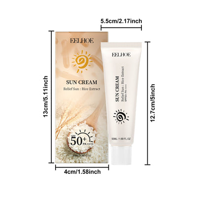 EELHOE Rice Protective Cream For Hydrating And Refreshing Without Greasiness, Provides Natural UV Protection And Sunburn Prevention, And Enhances Skin Elasticity - 5 - CJ