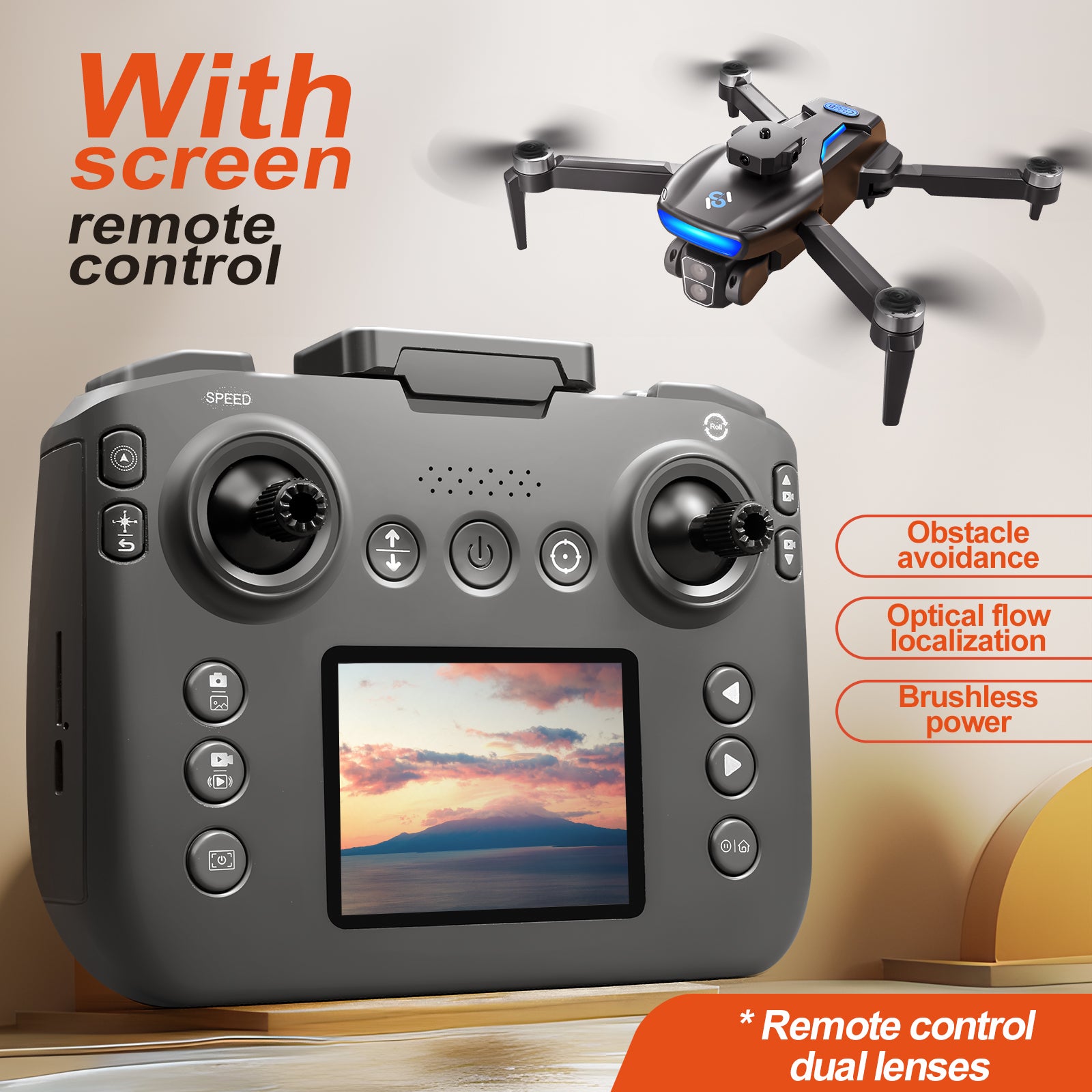 GPS Drone S181 Drone Brushless One - Key Return Intelligent Obstacle Avoidance Quadcopter Remote Control - 5 - CJ