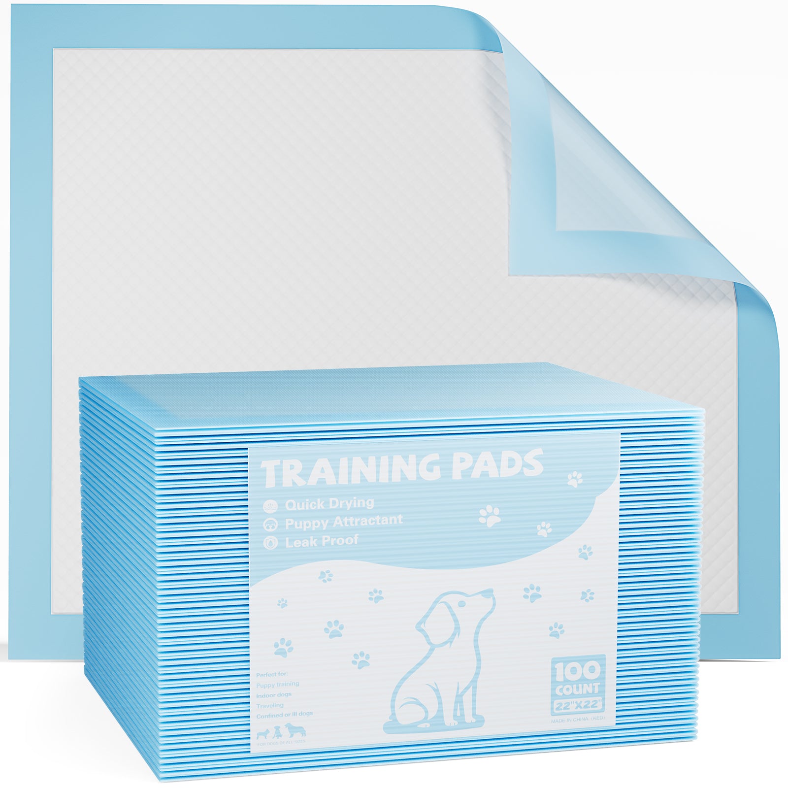 Puppy Pads, Leak - proof Quick - drying Disposable Dog Pads, Absorbent Dog Pee Pads - 5 - CJ
