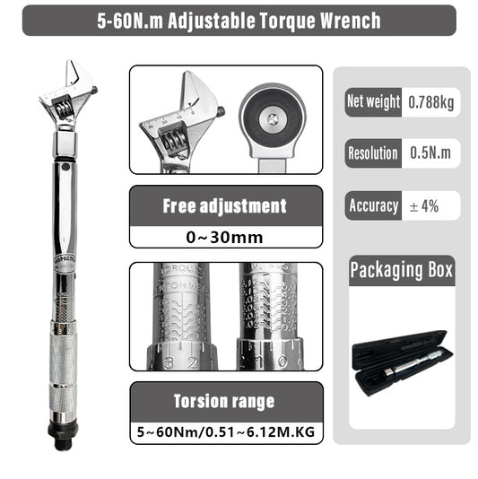 Convertible Head Torque Wrench, Model SN - 2060K - 5 - cjdropshipping
