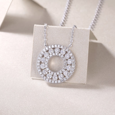 1Reciprocating - A Fashionable And Luxurious Diamond Jewelry Pendant Set With Moissanite S925 Sterling Silver Prohibit TikTok sales - 5 - CJ