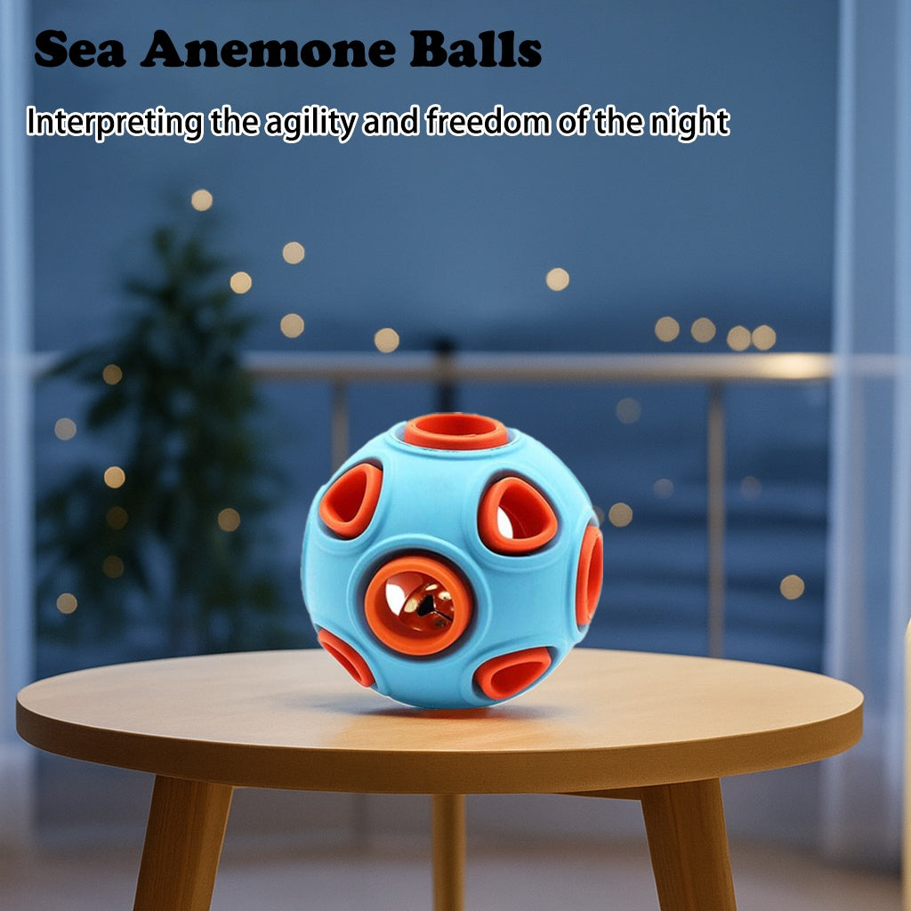 Dog Rubber Ball With Bell Sound, 2 - Pack, Interactive Pet Chew Toy For Puppies And Small Dogs.Please Note That Both Items Shipped Are Intended As Bells And Do Not Include Lights. - 5 - CJ