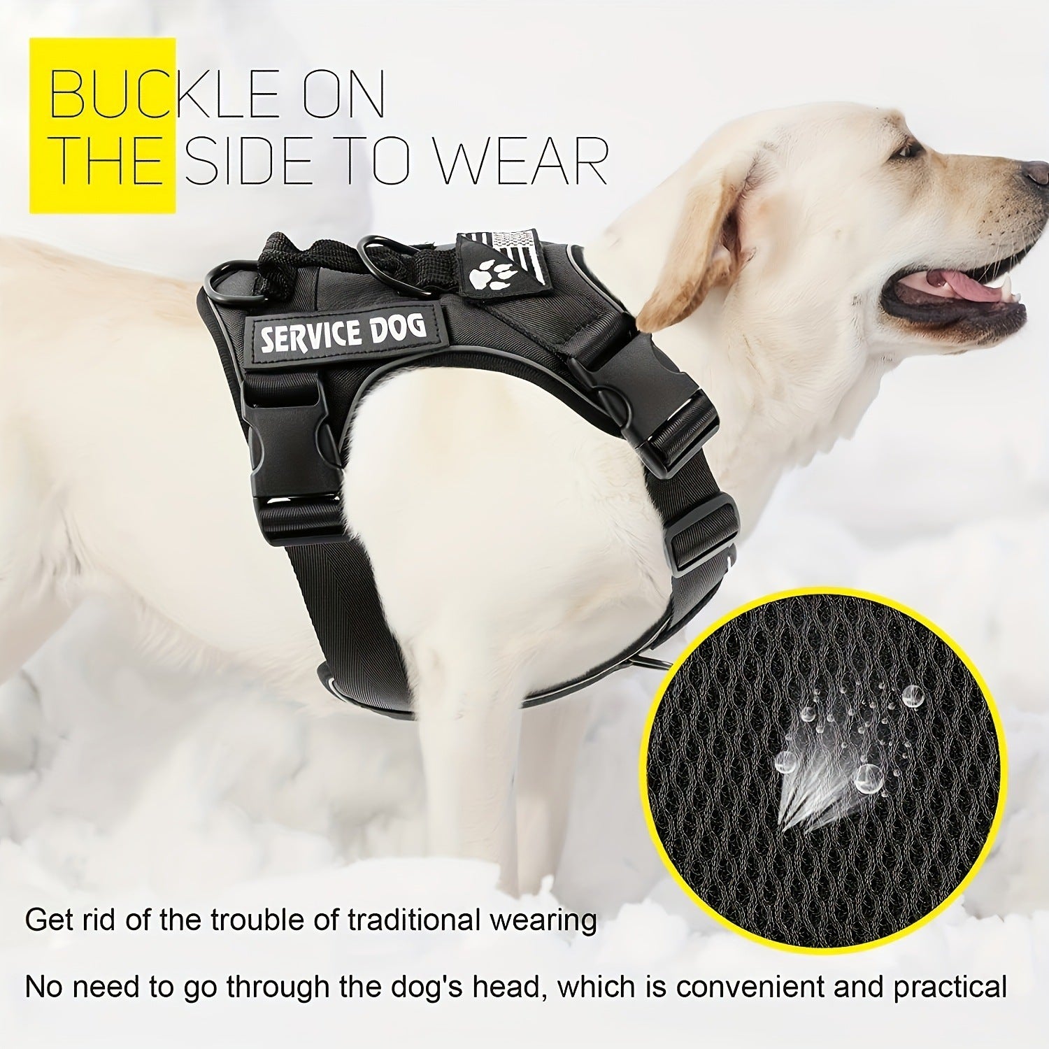 Large Dog Tactical Chest Strap Vest - 0 - CJ