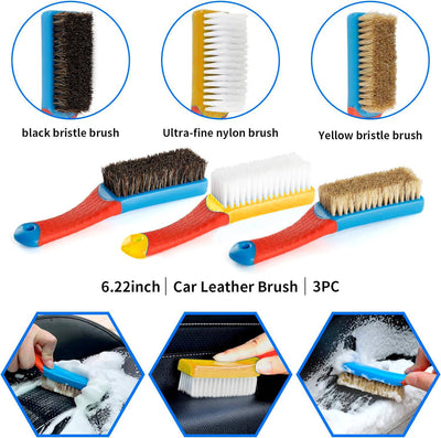 17Pcs Car Detailing Brush Set Drill Not Include - 5 - CJ