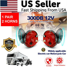 2PC 12V 300DB Super Loud Train Air Horn Waterproof Motorcycle Car Truck SUV Boat - 5 - cjdropshipping - Default Title - CJQT245512201AZ