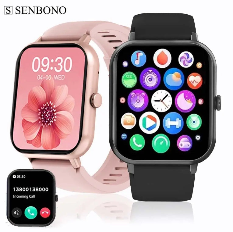 ZL54CJ Square Smartwatch Women BT Call Heart Rate Sport Mode Fitness Tracker Waterproof Smart Watch Men For IOS Android - 5 - CJ
