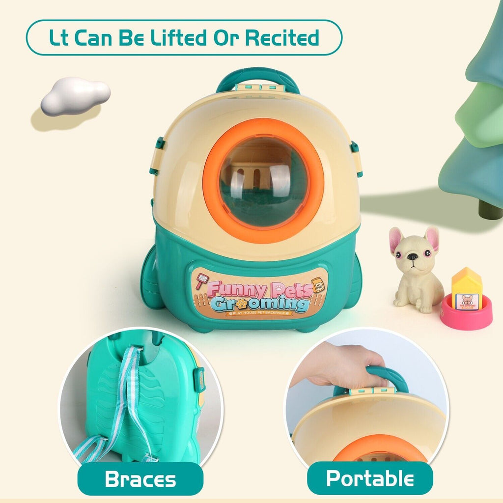 DE 2025 NEW Pet Dog Care Play Set Doctor Kit For Kids 16 Pcs Pretend Vet Grooming Toys,Logistics Is Randomly Dispatched By DHL,DPD,Amazon Logistics.