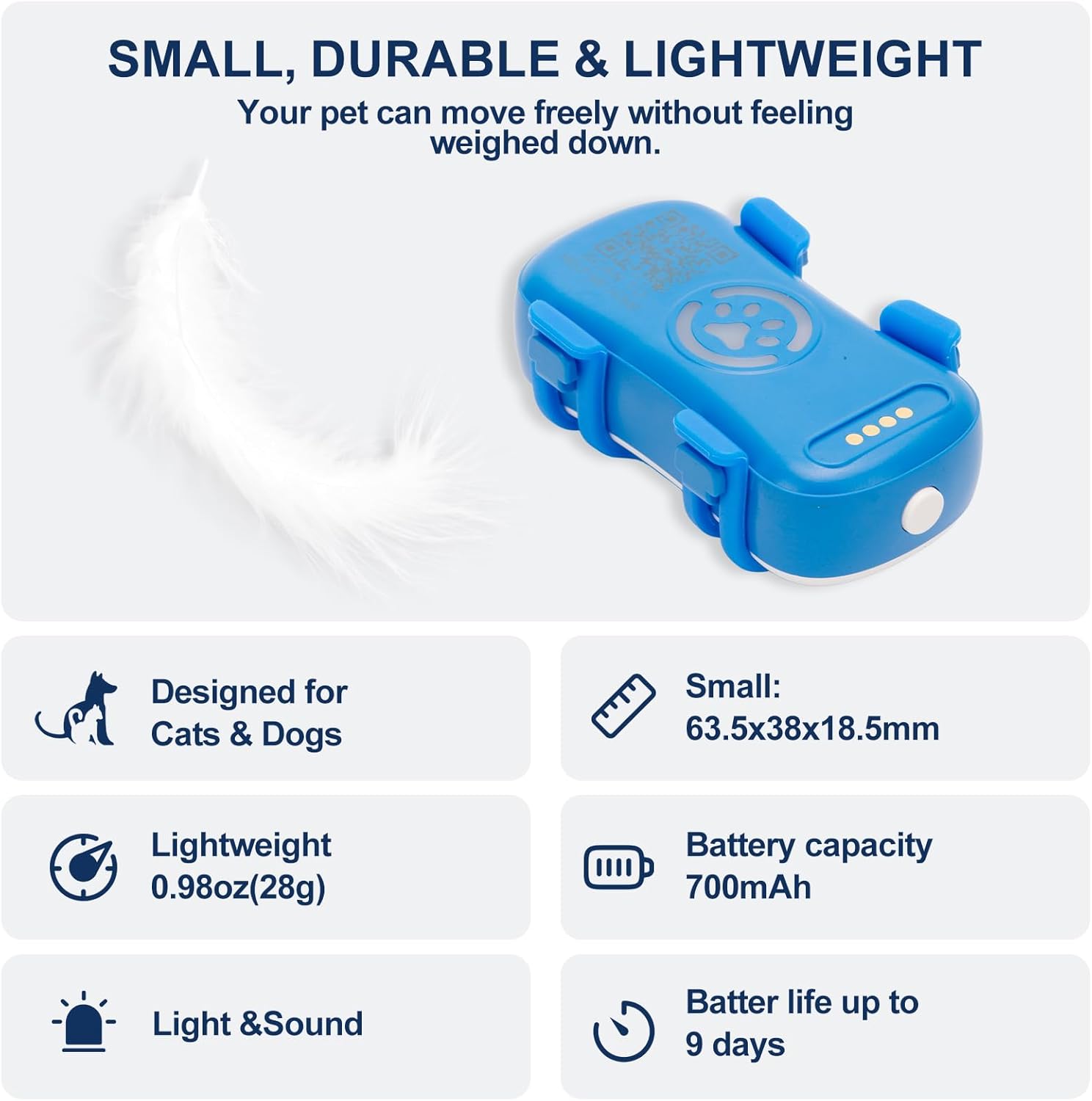 Dog GPS Tracker Real Time, Anti - Lost Pet Tracker With Geofence, Flash Light And Sound Alarm, Unlimited Distance Tracking, Fits Most Pet Collars, Subscription Required - 5 - CJ