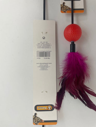 Color - changing Feather And Toy Ball Cat Teaser - 5 - CJ