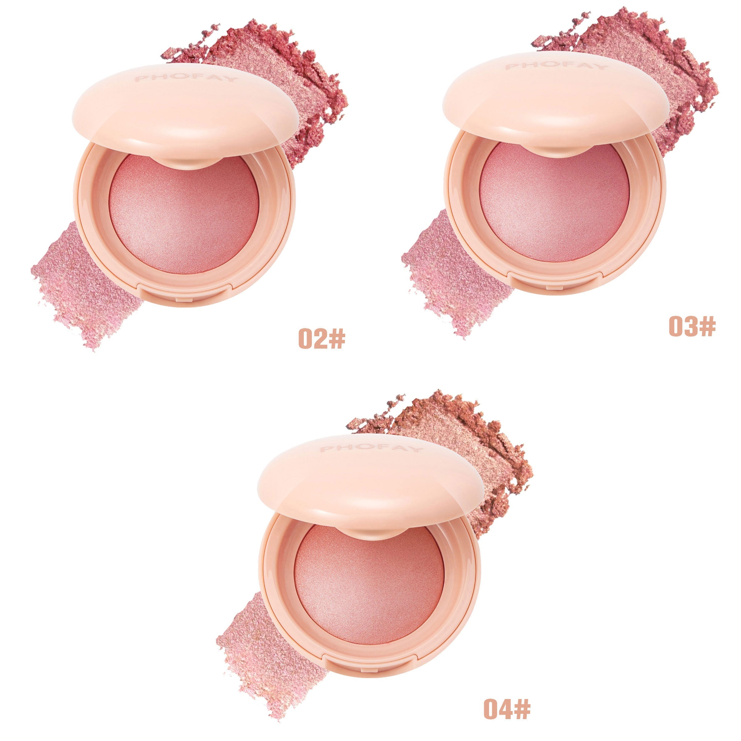 PHOFAY Luminous Powder Blush - 4 - CJ