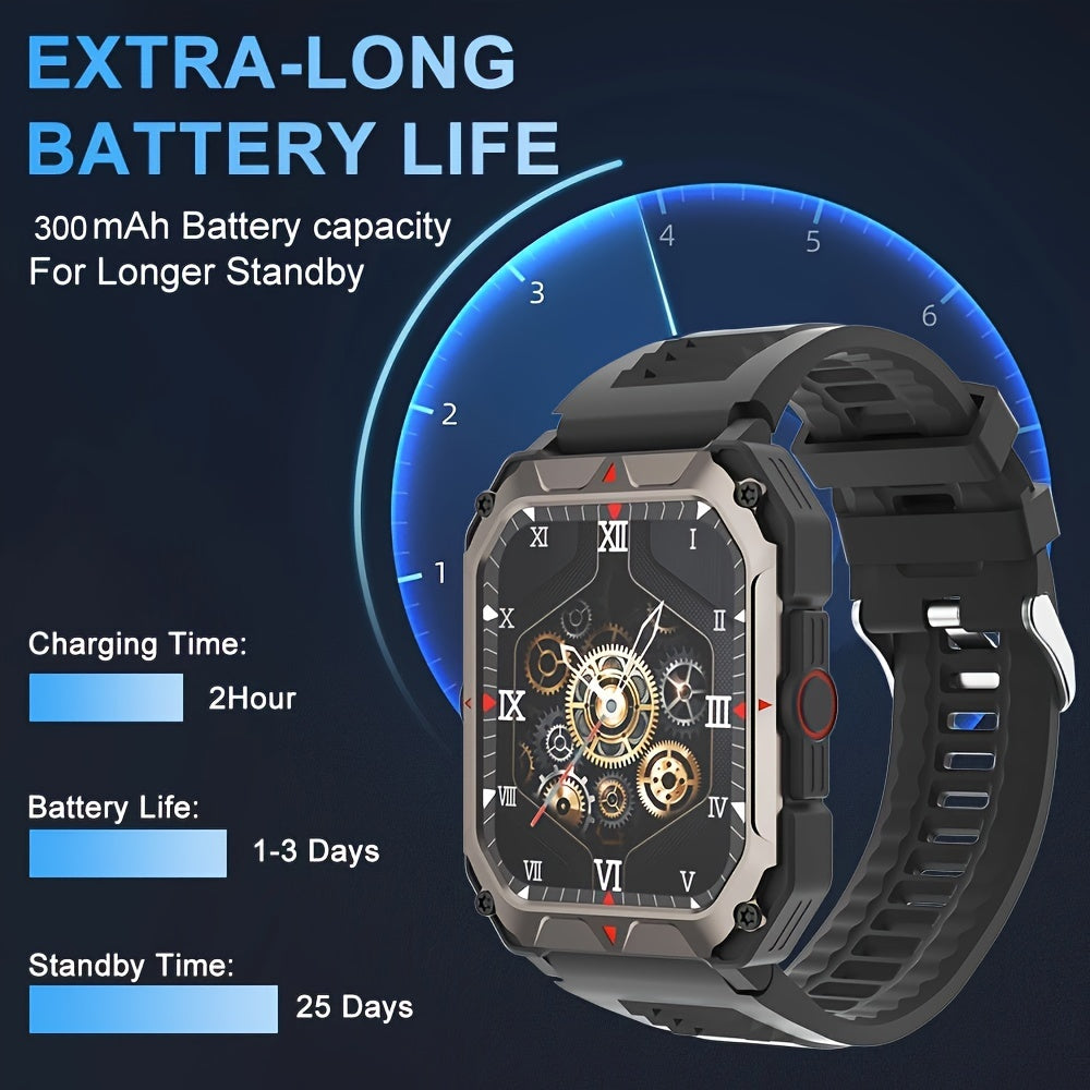 Men S Smart Watch Answer,make Calls, Wireless Calling Sports Smartwatch Fitness Tracker, With Multiple Sport Modes, Step Counter, Alarm, Compatible With IPhone And Android Phones - 5 - CJ