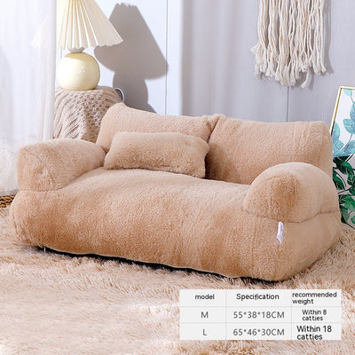 Luxury Cat Bed Sofa Winter Warm Cat Nest Pet Bed For Small Medium Dogs Cats Comfortable Plush Puppy Bed Pet Supplies - 0 - CJ
