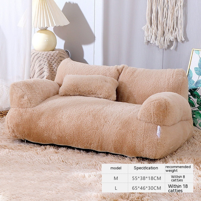 Luxury Cat Bed Sofa Winter Warm Cat Nest Pet Bed For Small Medium Dogs Cats Comfortable Plush Puppy Bed Pet Supplies - 0 - CJ