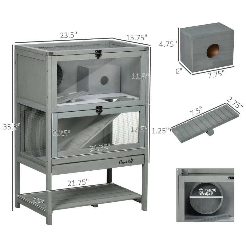5 - Tier Hamster Cage Mice Habitat Rat Habitat With Openable Top - 5 - CJ
