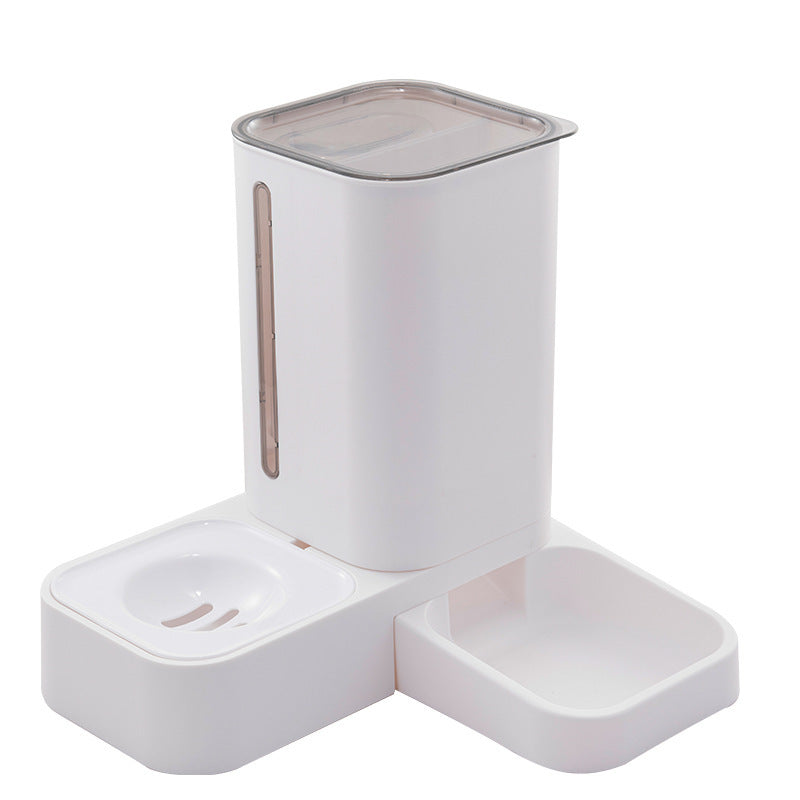 Pet Automatic Water Storage Double Plastic Pet Bowl - 0 - CJ