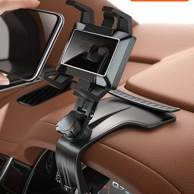 New Car Phone Holder Rotary Adiustable Navigation Car Phone Stand Multi - Function With Parking Card Automotive Goods - 0 - CJ
