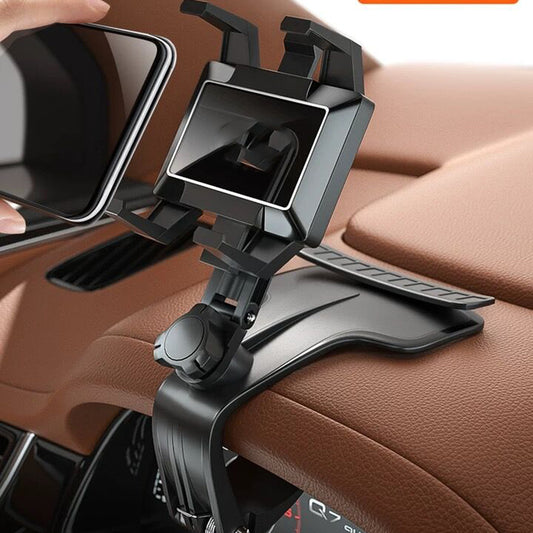 New Car Phone Holder Rotary Adiustable Navigation Car Phone Stand Multi - Function With Parking Card Automotive Goods - 0 - CJ