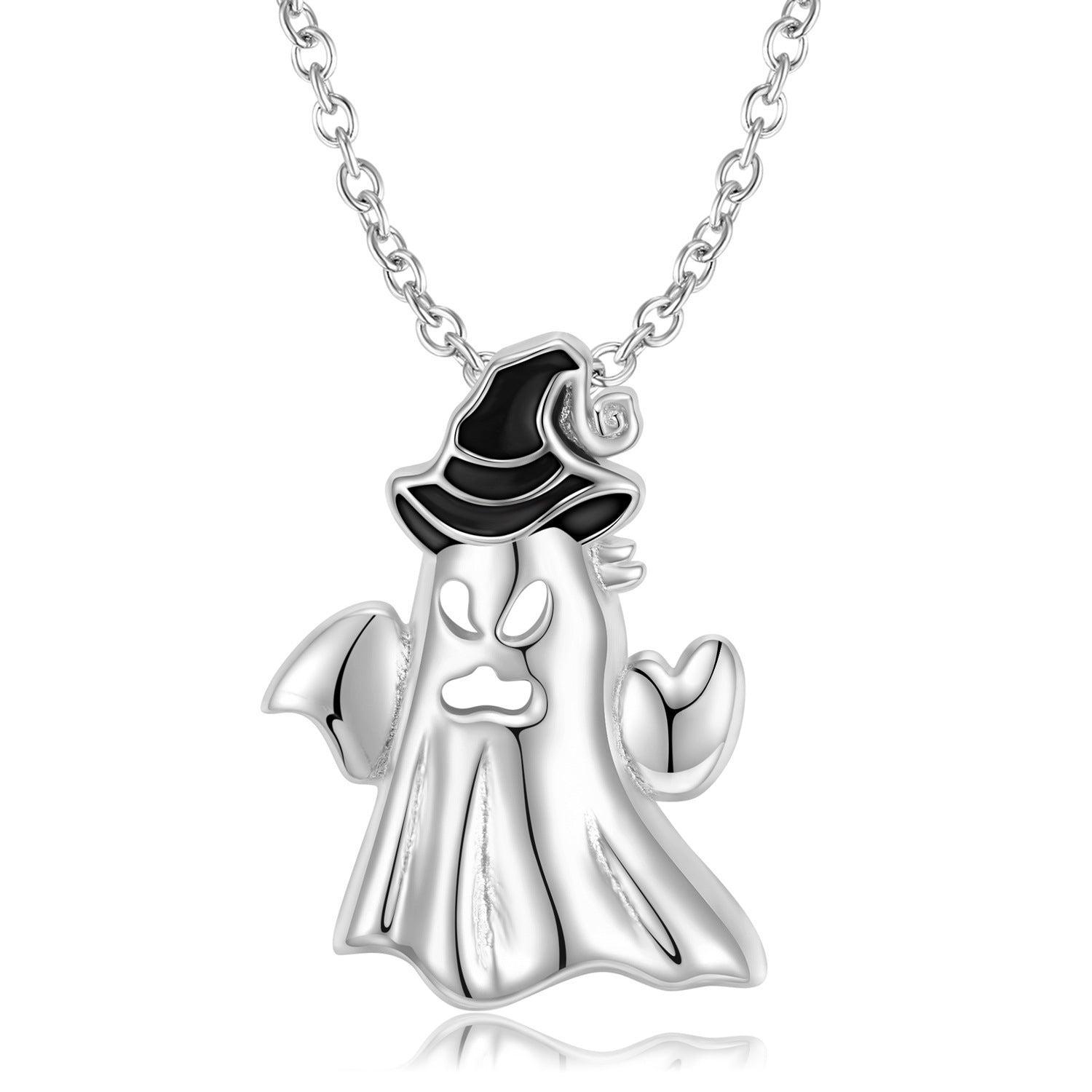 Sterling Silver 925 Necklace Scares Ghosts Creative Halloween - 4 - https://x.com/titan_prim62775J