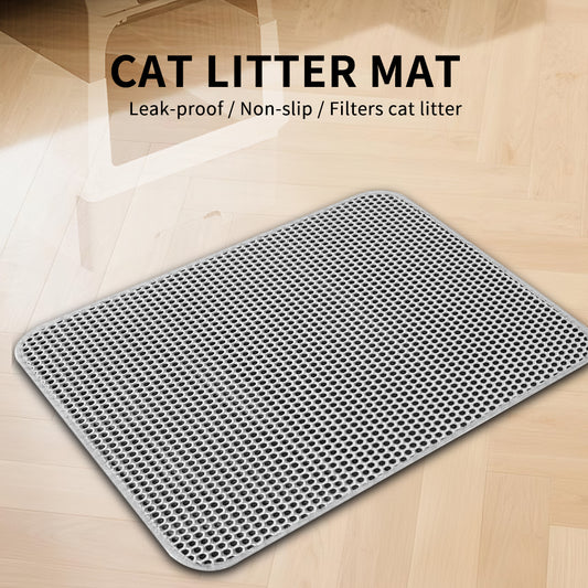 Premium Cat Litter Mat - Leak - Proof Waterproof Base & Non - Slip Backing - Effectively Traps And Filters Litter For A Cleaner, Dry Floor - 5 - CJ