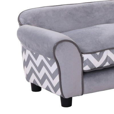 PawHut Dog Sofa Bed For XS - Sized Dogs, Cat Sofa With Soft Cushion, Pet Chair Lounge With Washable Cover, Removable Legs, Wooden Frame - 5 - cjdroshippping