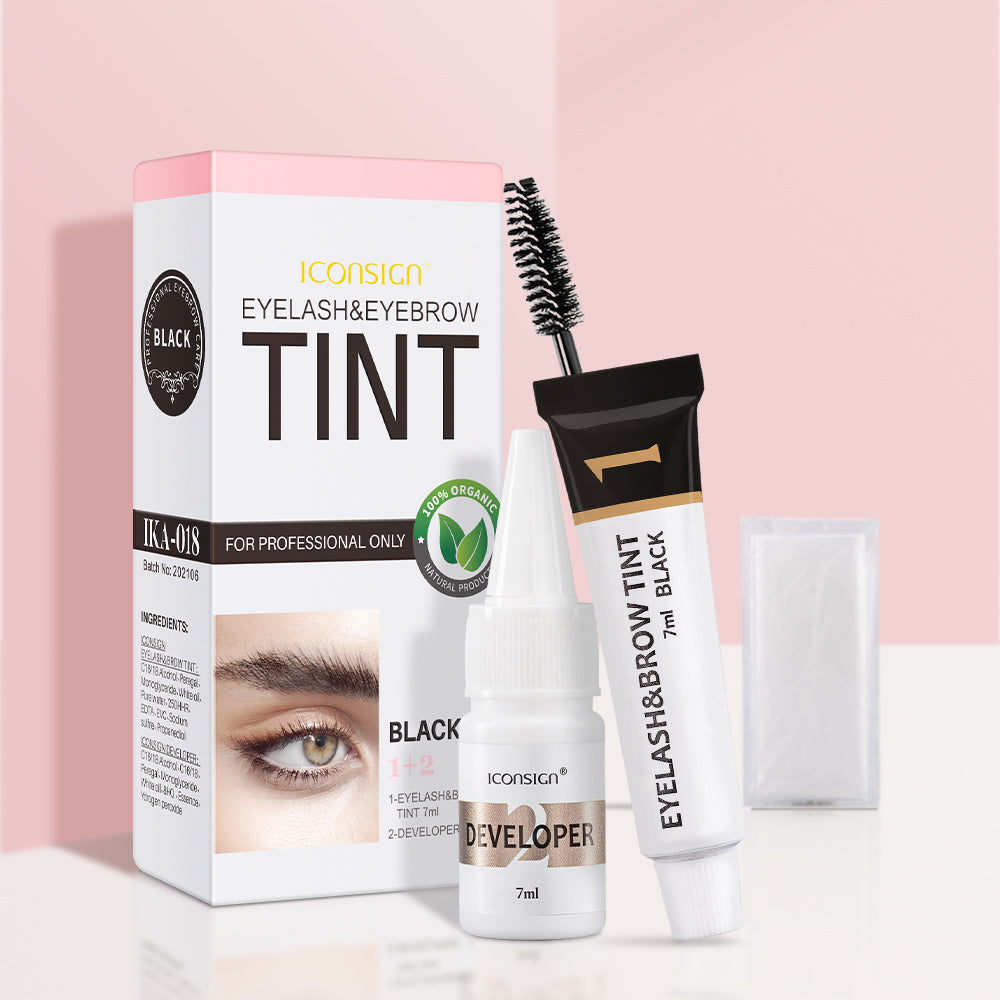 ICONSIGN Eyelash Eyebrow Dye Tint Kit Brow Lamination Mascara Lift Tinting Tattoo Dye Eyes Makeup Tools - 5.0 - CJ