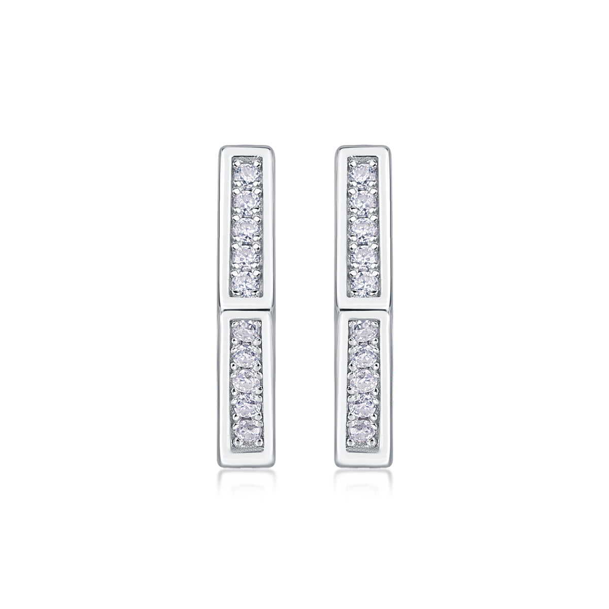 1State Of Mind - Fashionable And Luxurious Diamond Jewelry Set With Moissanite S925 Sterling Silver And Platinum - plated Stud Earrings Prohibit TikTok sales - 5 - cjdropshipping