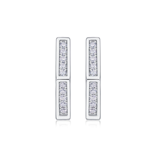 1State Of Mind - Fashionable And Luxurious Diamond Jewelry Set With Moissanite S925 Sterling Silver And Platinum - plated Stud Earrings Prohibit TikTok sales - 5 - cjdropshipping