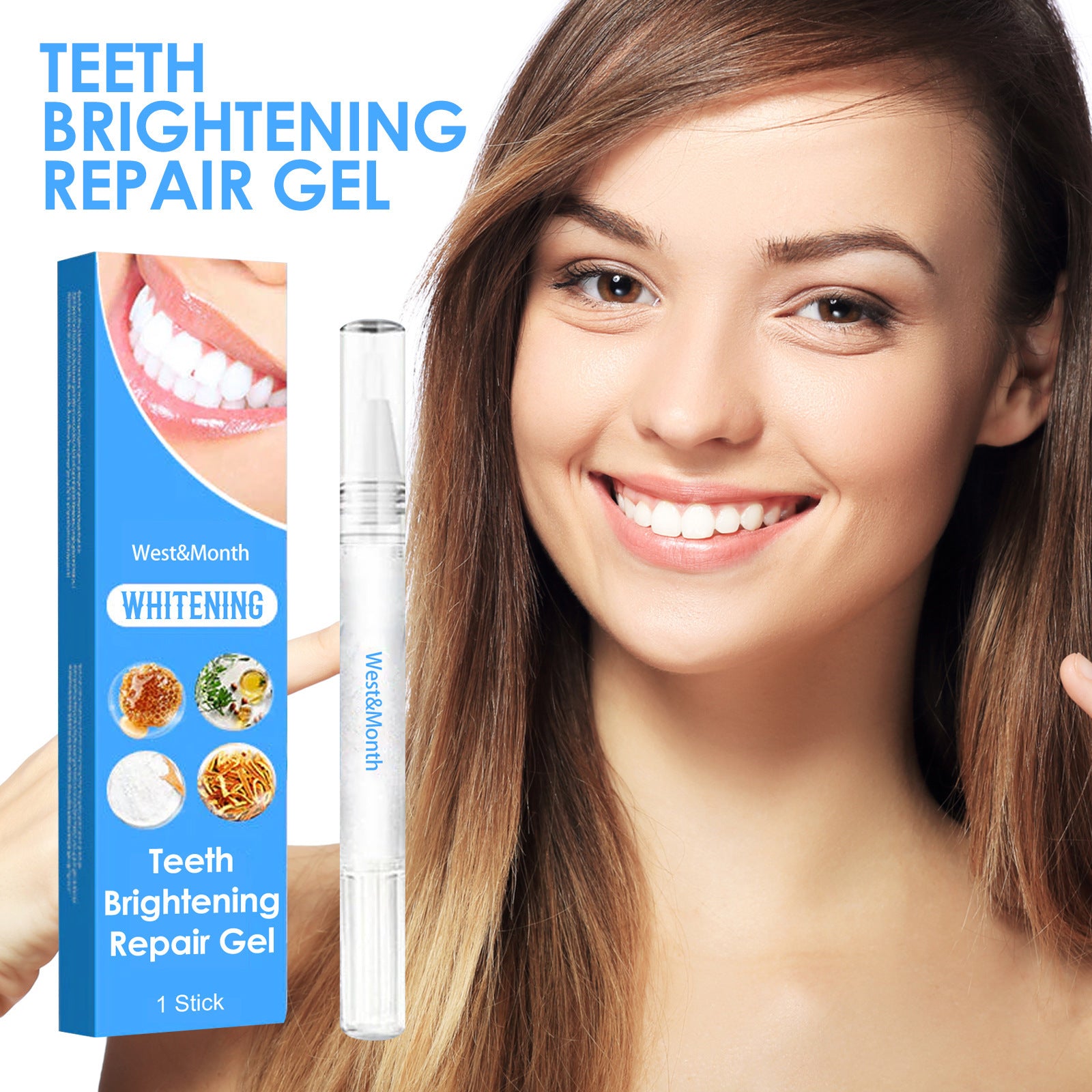 West&Month Tooth Brightening & Repair Pen Oral Care Teeth Cleaning & Brightening Pen - 5 - CJ