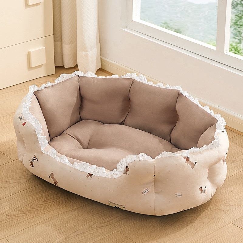 Semi - enclosed Pet Kennel For Small Dogs In All Seasons Of Summer - 0 - CJ