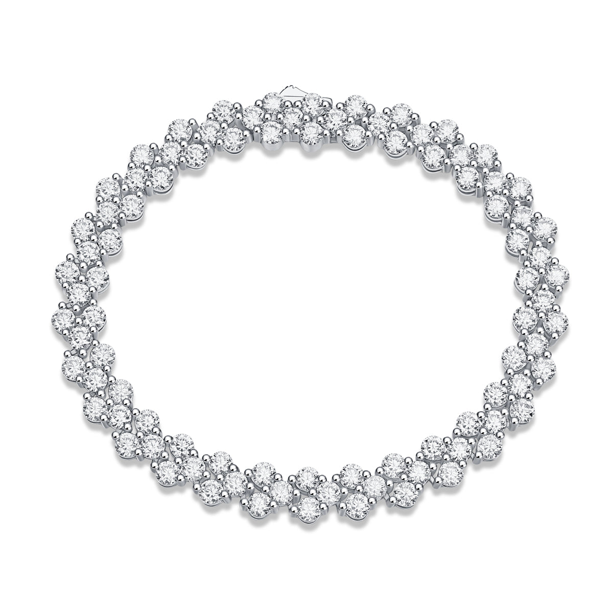1Kanong Luxury Fashion Mossan Diamond S925 Silver Bracelet Prohibit TikTok sales - 5 - CJ