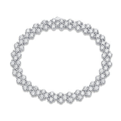 1Kanong Luxury Fashion Mossan Diamond S925 Silver Bracelet Prohibit TikTok sales - 5 - CJ