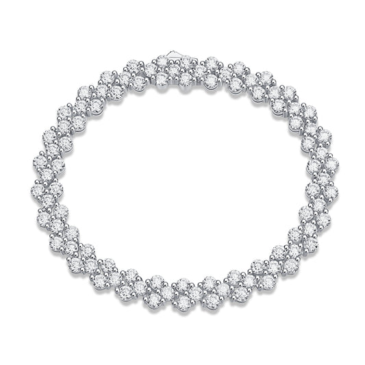 1Kanong Luxury Fashion Mossan Diamond S925 Silver Bracelet Prohibit TikTok sales - 5 - CJ