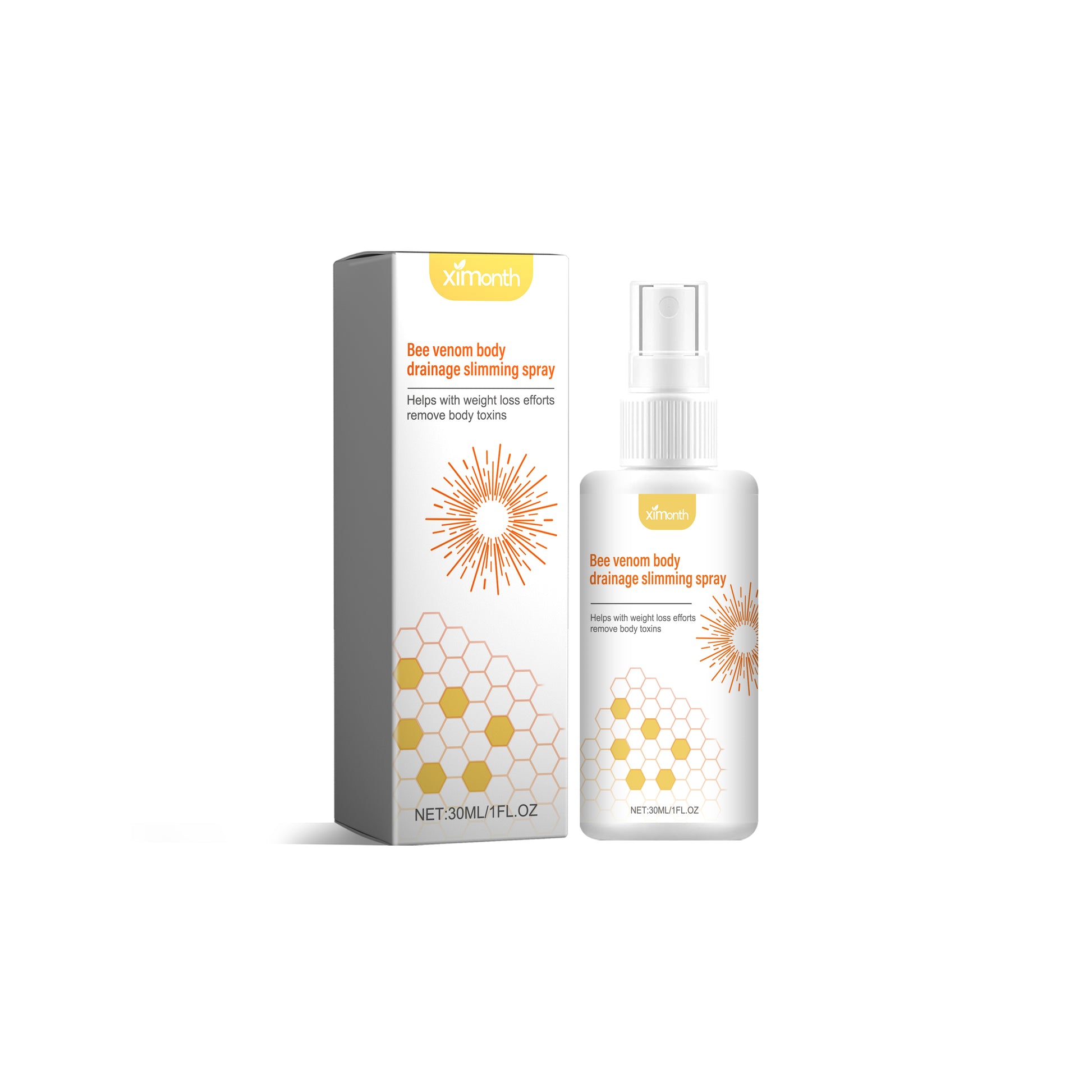 Ximonth Body Sculpting Spray Reduces Swelling, Tightens Abdomen And Tightens Arms And Thighs