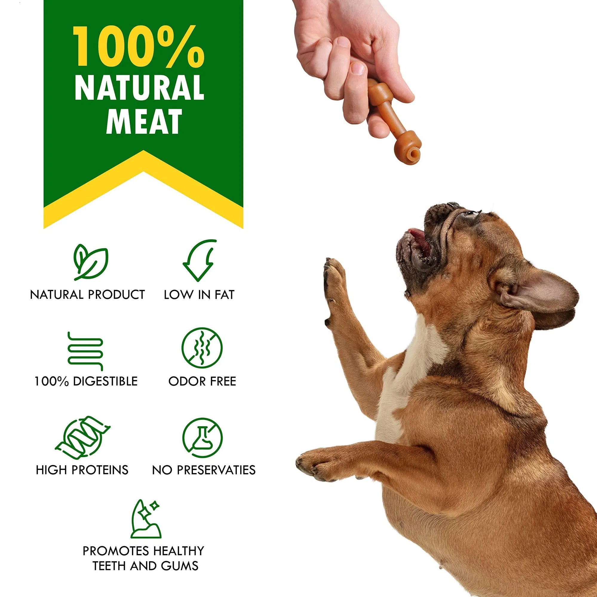 Dog Peanut Butter Bones With Cranberry Rawhide Free Chew Treats Pet Natural Mini & Big Organic Snacks Healthy Collagen & Bulk Best Chews For Small & Large Dogs - 5 - CJ