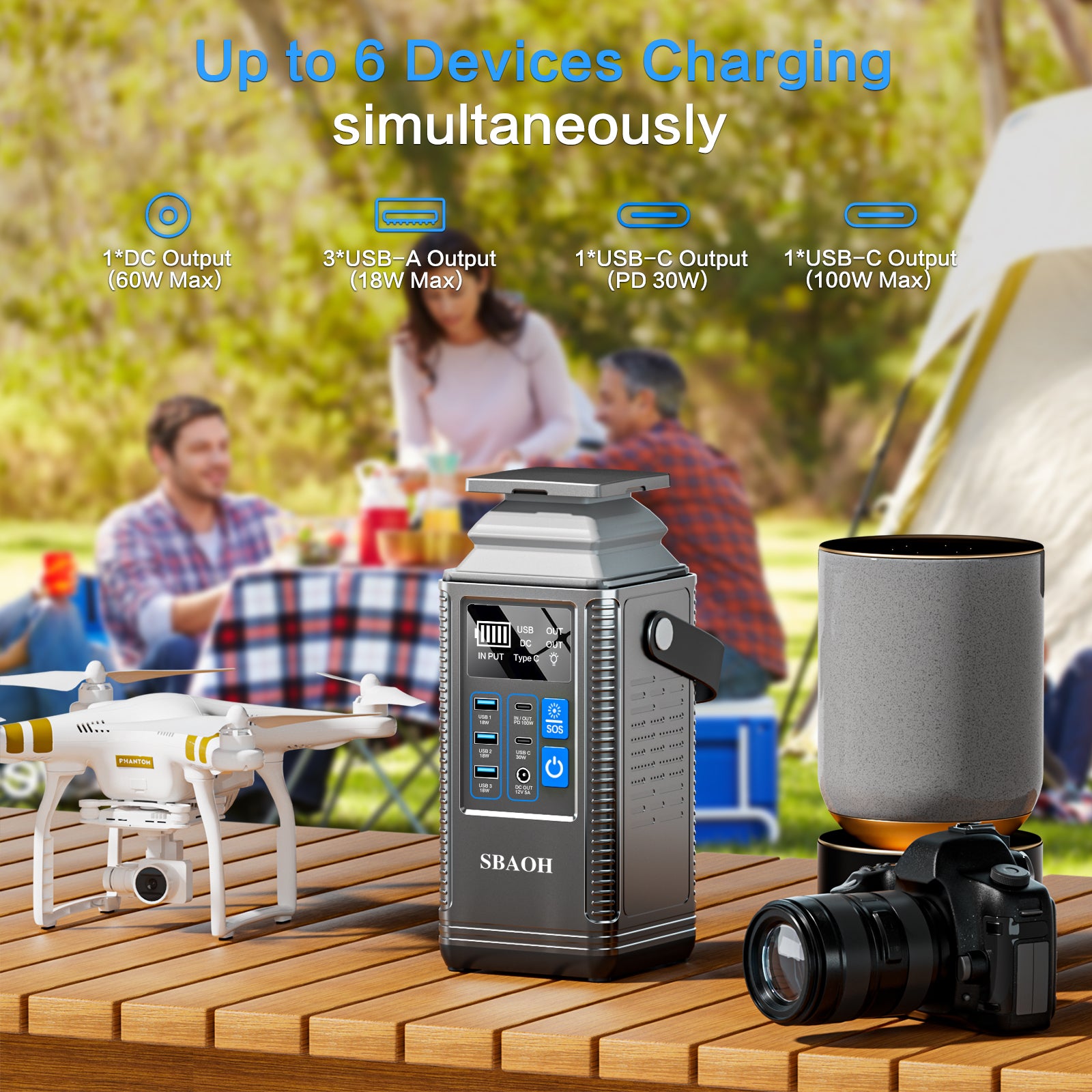 Power Station 296Wh Lithium Battery Mobile Power Supply 80000mAh Portable Rechargeable Battery Outdoor Energy Storage Power Supply - 5 - CJ