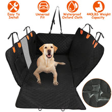 Dog Car Back Seat Cover With Zipper Mesh Window Storage Bags Waterproof 600D Oxford Cloth Car Seat Protector With Slide Flaps For Cars Trucks SUVs - 5 - CJ